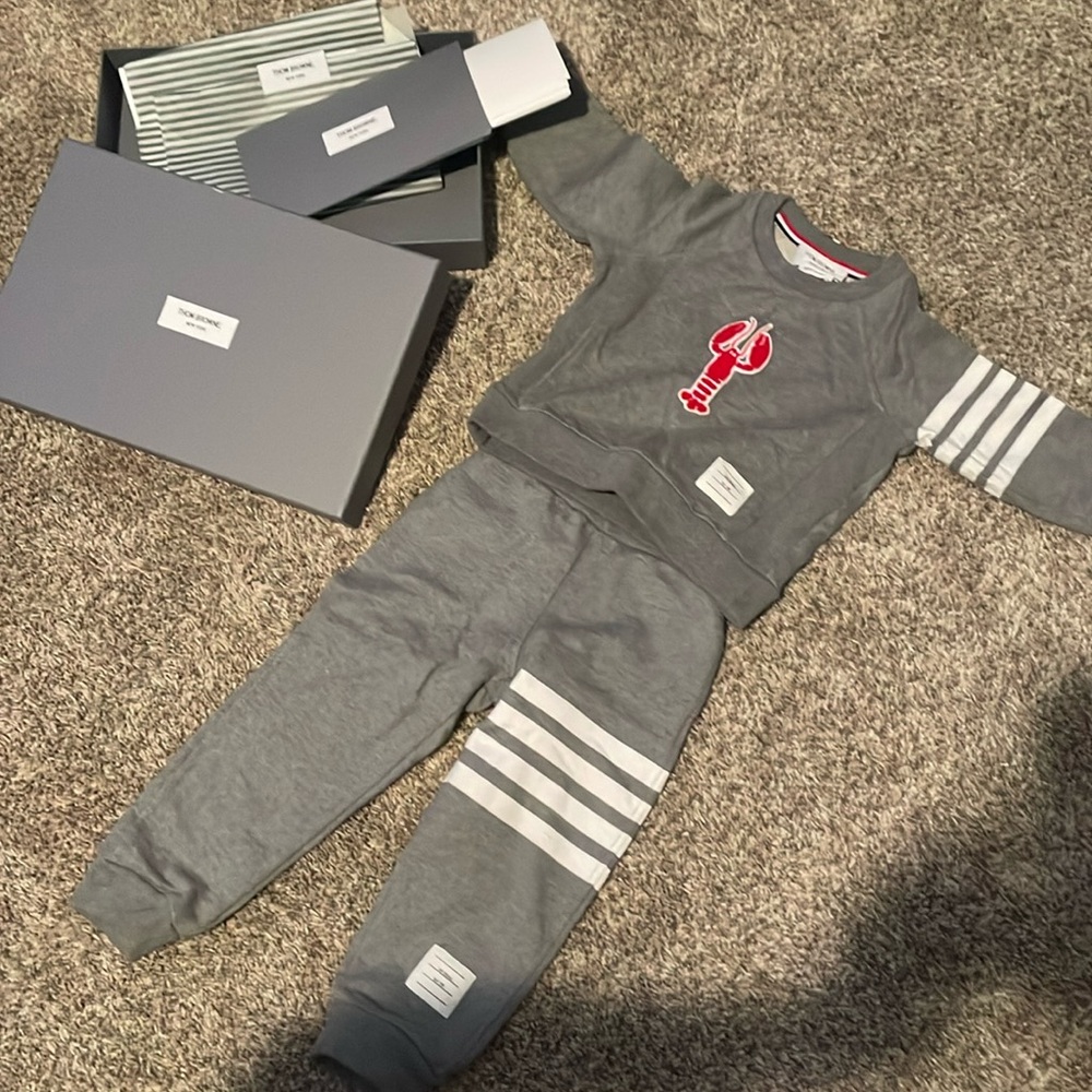 Authentic original THOM BROWNE kids sweatsuit